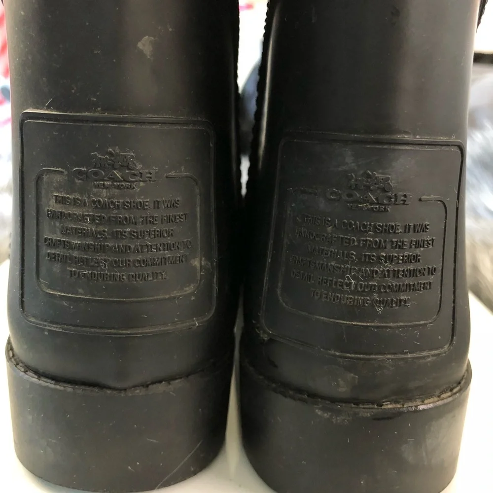 Coach Fleece lined Rainboots